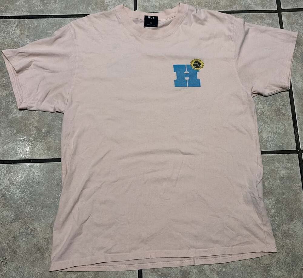HUF Triple Frosted Sugar Bombs Cereal Graphic T-Shirt Pink Medium